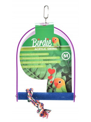 Birdie Cement Swing W/acrylic Frame Medium