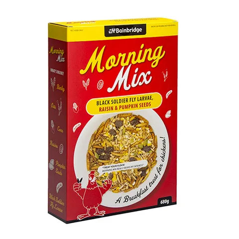 Bainbridge Morning Mix Black Soldier Fly Larvae, Raisin & Pumpkin Seeds