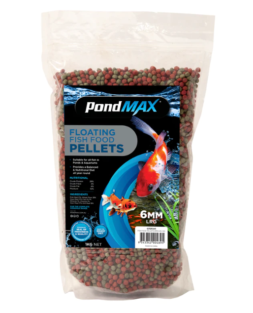 Pondmax Fish Food Pellets (large 6mm) 1kg
