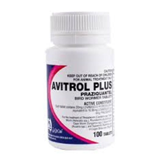 Avitrol Plus Bird Wormer Tablets (100 Tabs)