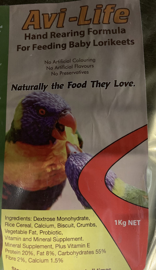 Avi-Life hand Rearing Formula for Feeding Baby Lorikeets 1kg