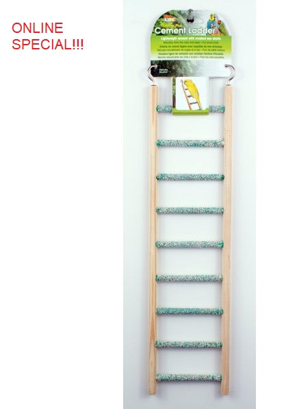 Bird Life Cement Ladder With Wood Frame 9 Step