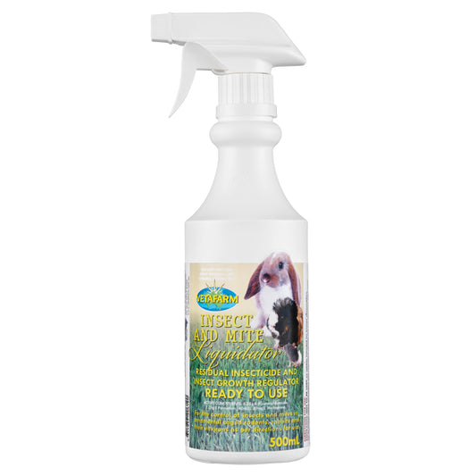 vetafarm insect and mite liquidator spray for small animals rats mice guinea pigs rabbits ferrets