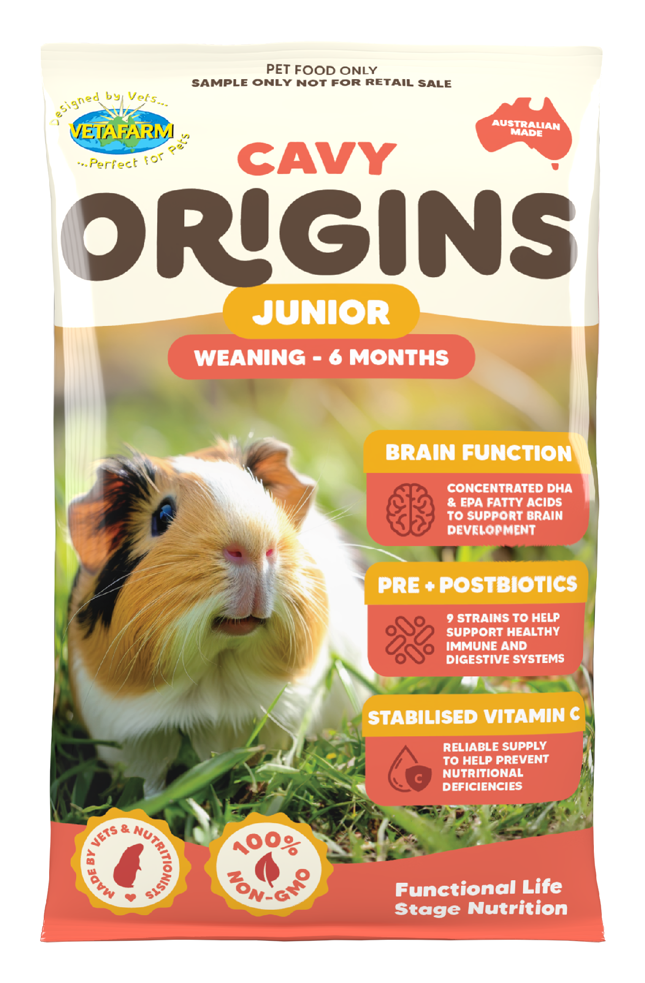 Vetafarm Origins Cavy Junior - 1.5kg 