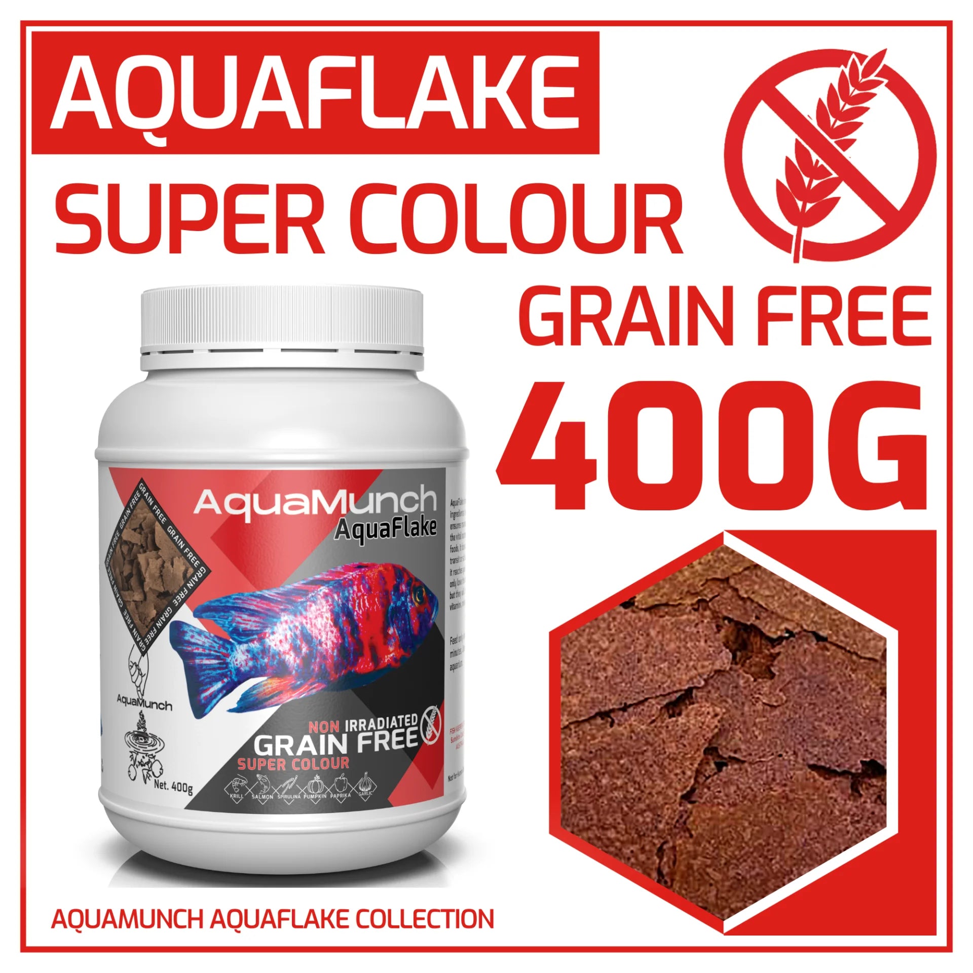 Aquamunch Aquaflake Super Colour Flake 400g