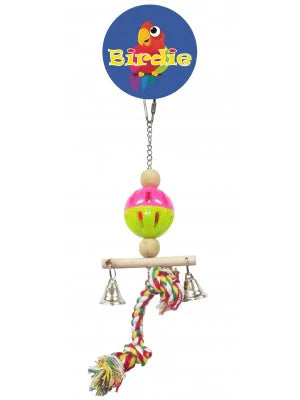 Birdie Small Wicker Man with Bells