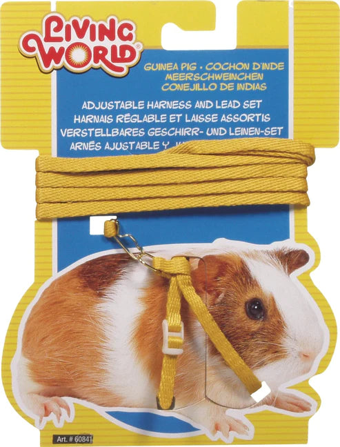 Living World Guinea Pig Harness/lead Set - Yellow