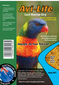Avi-life Lori - Nectar Dry 500g