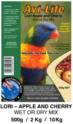 Avi-life Lori - Apple And Cherry 2kg