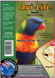 Avi-life Lori - Apple Wet Or Dry Mix 500g