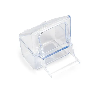 Plastic Bird Feeder Square Hood & Perch