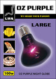 Oz Purple Night Globe - 100w