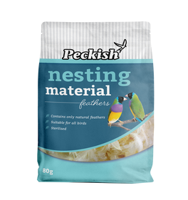 Peckish Nesting Material Feathers 80gm