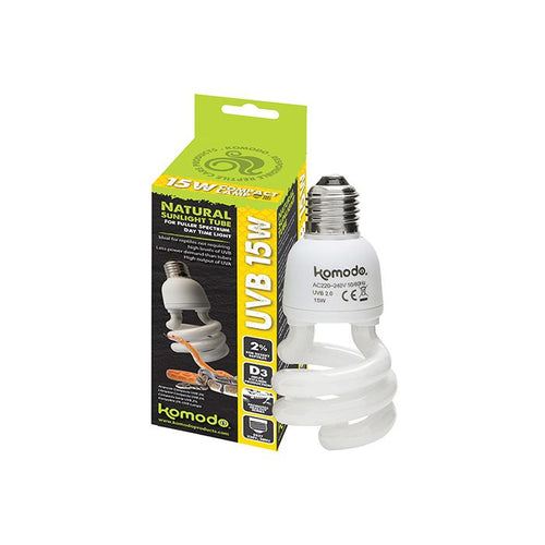Komodo Compact Lamp Uvb 2% Es 15w