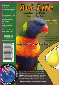 Avi-life Lori - Nectar Pear Wet Or Dry Mix 500g