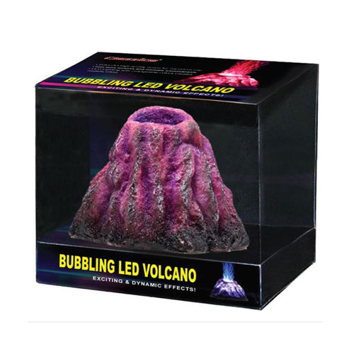 Classica Bubbling Led Volcano Aquarium Ornament