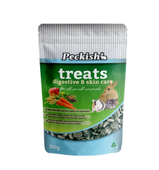 Peckish Treats Digestive & Skin Care 150g For All Small Animals