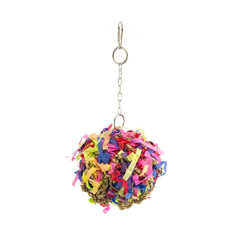 Bainbridge Shredz Ball Small - Bird Toy Destructive