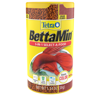 Betta Fighting Fish Tetra 3-in-1 Select-a-food