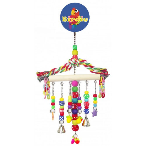 Birdie Large Hanger With Beads Dice Plastic Chain