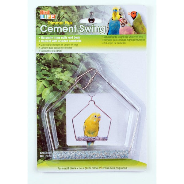 Bird Life Cement Swing 4"