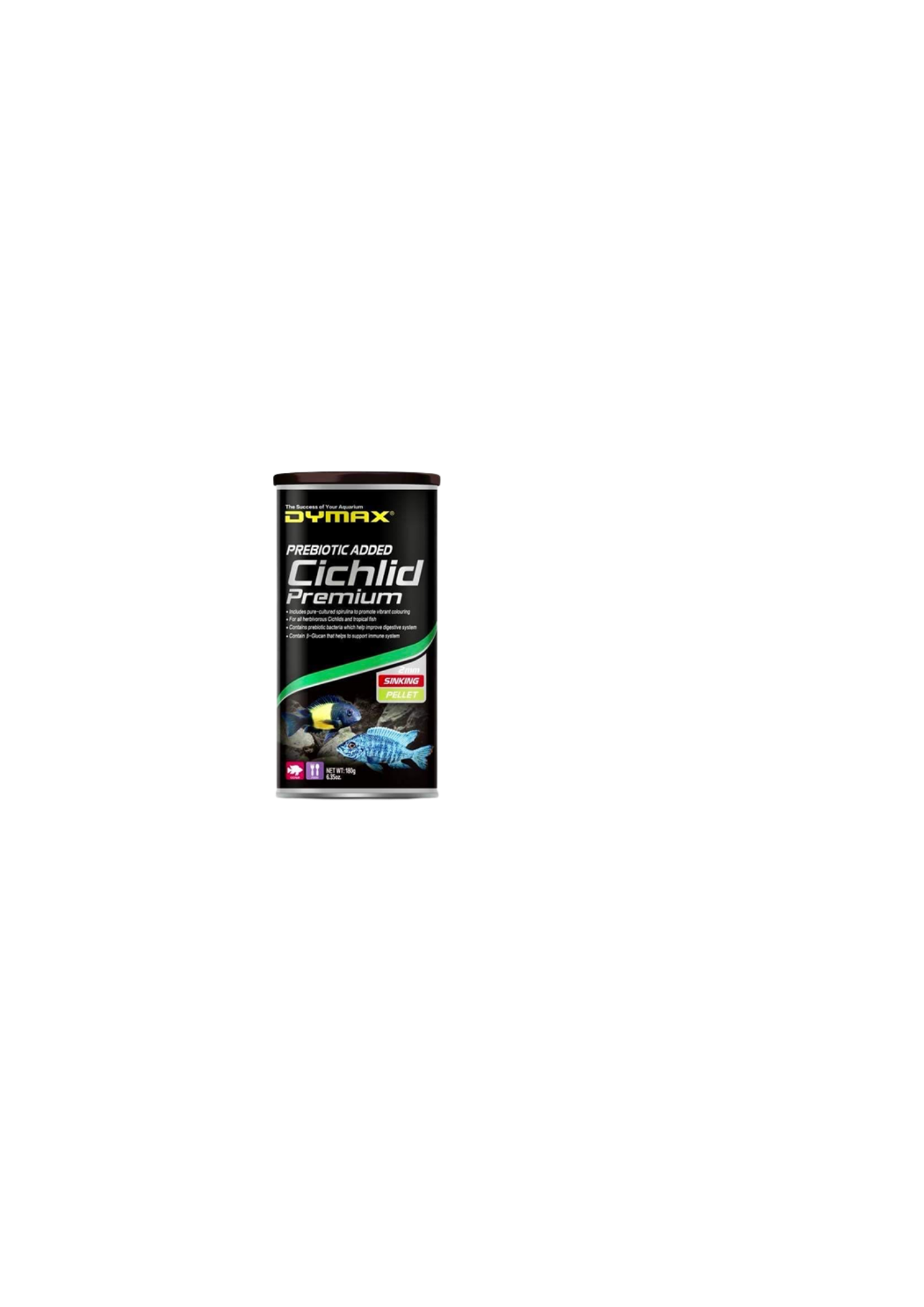 Dymax Cichlid Premium 180g Sinking Pellets