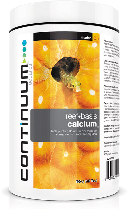 continuum reef basis calcium 200g for coral growth