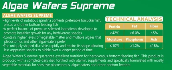 Dymax Algae Wafers Supreme 60g Sinking Wafers