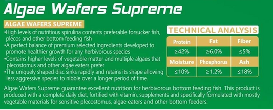 Dymax Algae Wafers Supreme 60g Sinking Wafers