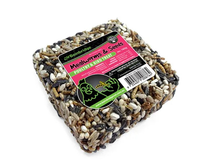 Treat Block Mealworms & Seeds Aquabird Toowoomba