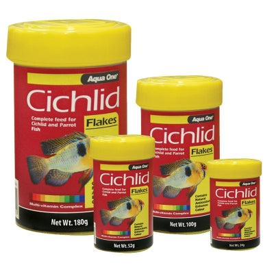 Aqua One Cichlid Flakes 180g