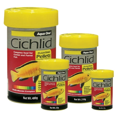 Aqua One Cichlid Floating Pellets 480g