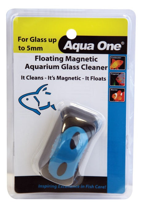 Aqua One Floating Magnetic Aquarium Glass Cleaner for glass up to 5mm