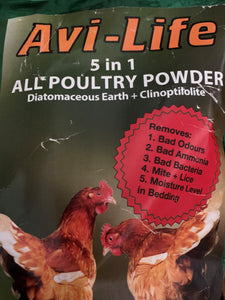 Avi-Life 5 in 1 All Poultry Powder Diatomaceous Earth + Clinoptilolite