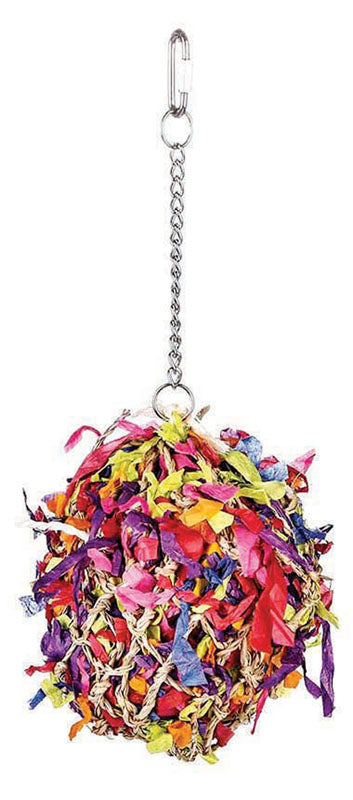 Feathered Friends Super Shredder Ball Bird Toy
