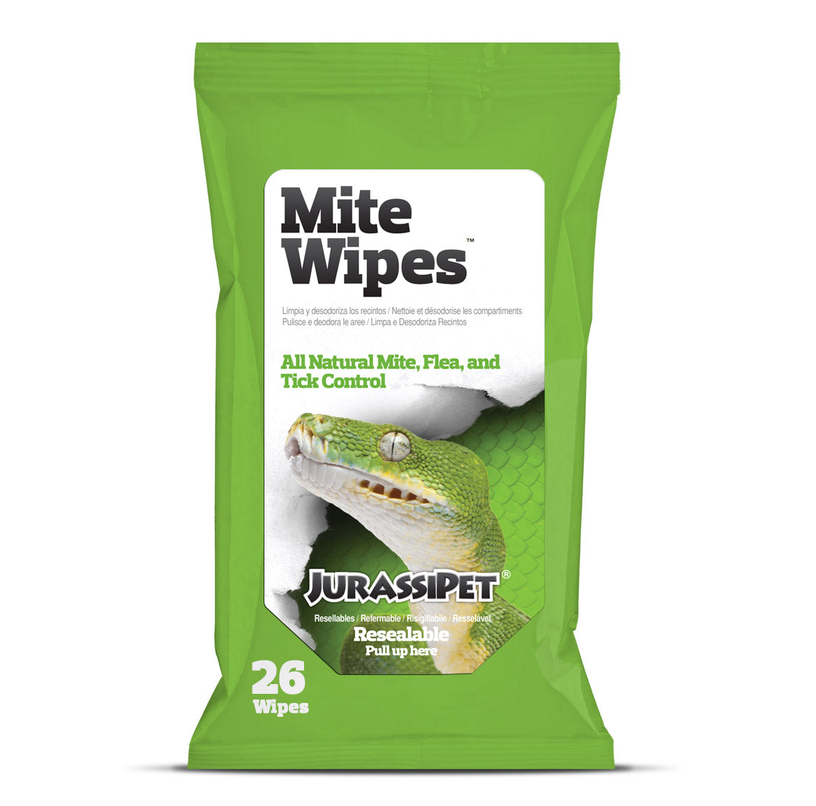 JurassiPet Mite Wipes 26pack