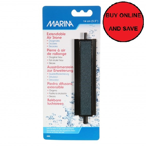 marina extendable air stone 14cm 5.5 inch