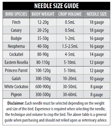Bird Crop Needle 10g 100mm