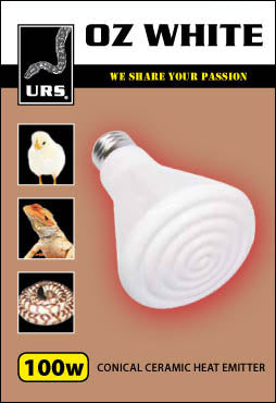 Oz White Ceramic Bulb 100 Watt