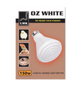 URS Oz White Conical Ceramic Heat Emitter 150w
